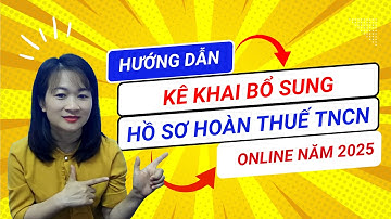 Hướng Dẫn Cá Nhân Kê Khai Bổ Sung Hồ Sơ Quyết Toán Thuế, Hoàn Thuế TNCN Online Mới Nhất Năm 2025