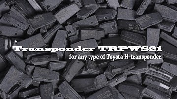 How to create Toyota H keys using TRPWS21 transponder and Tango
