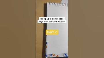 Filling up a sketchbook page with random objects challenge… PART 2 Series 3!🫶 #art #doodle #sketch