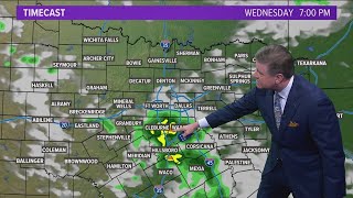 DFW Weather: Latest timeline for rain chances tomorrow