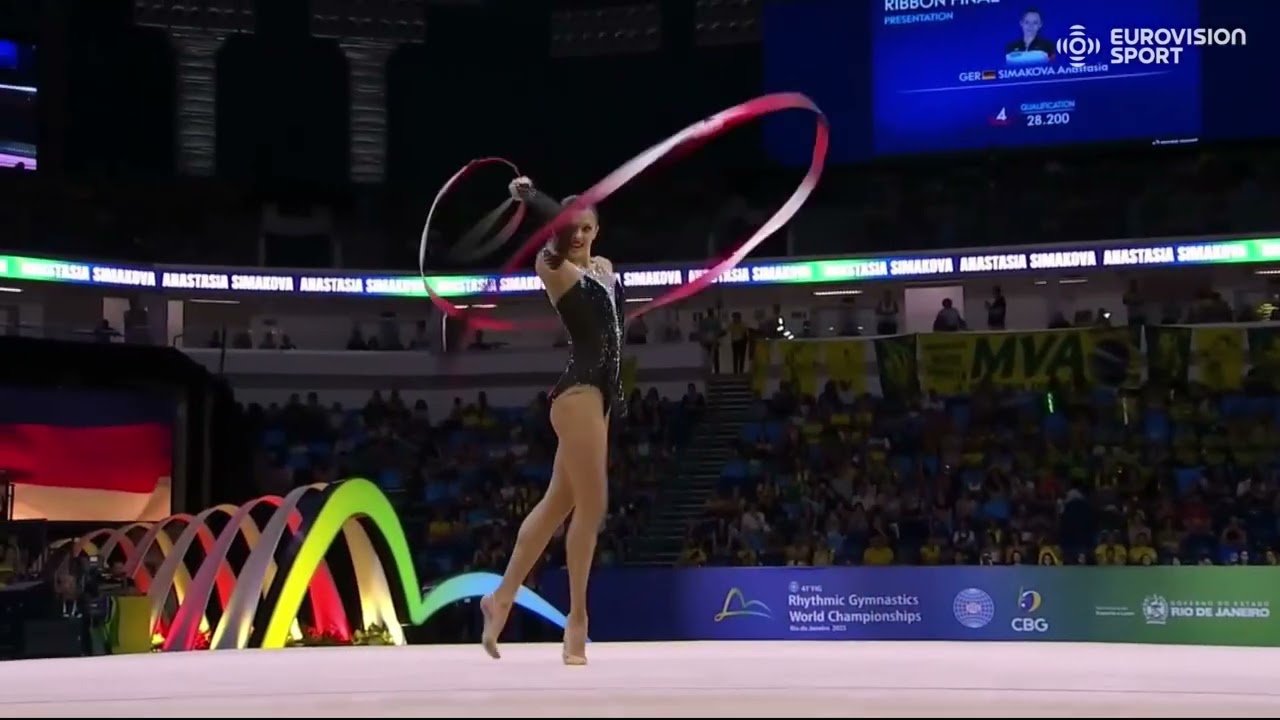 SIMAKOVA Anastasia (GER) RIBBON 28,1 - Apparatus Final - WCh Rio 2025