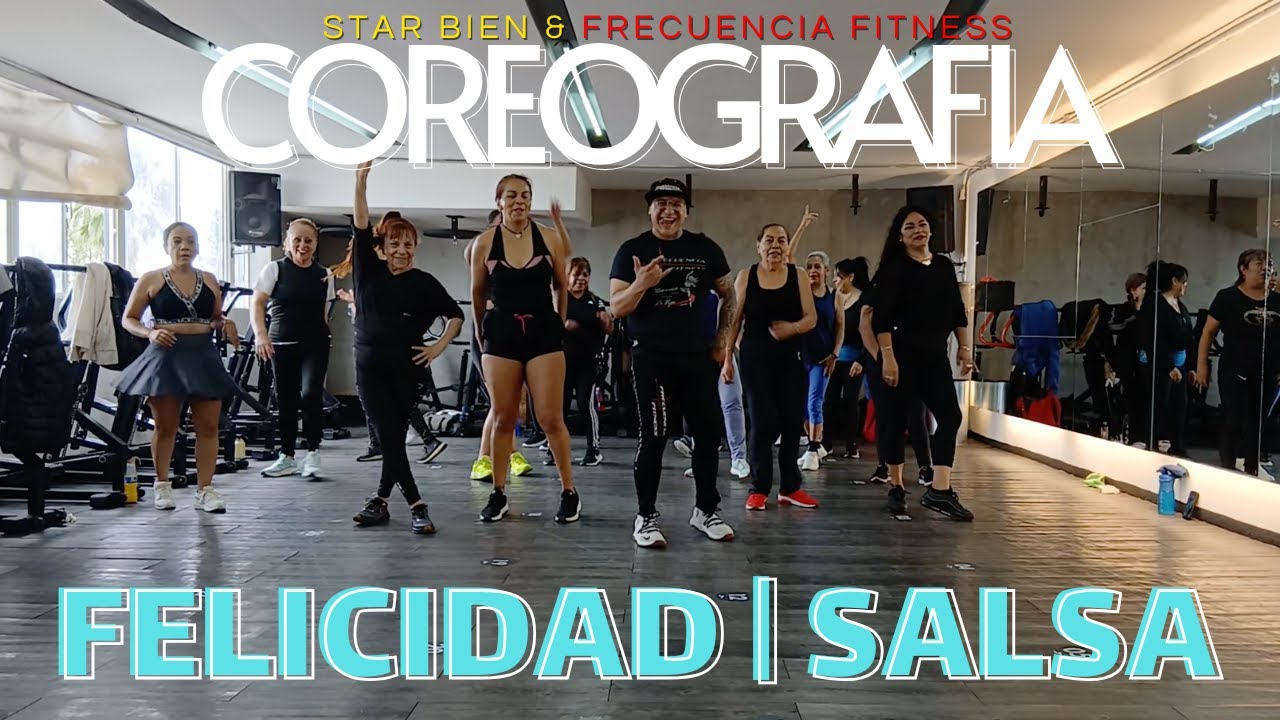 SALSA PARA BAJAR DE PESO 🔥 | FELICIDAD | SALSA  | COREOGRAFIA  FT. DAVID DOMINGUEZ