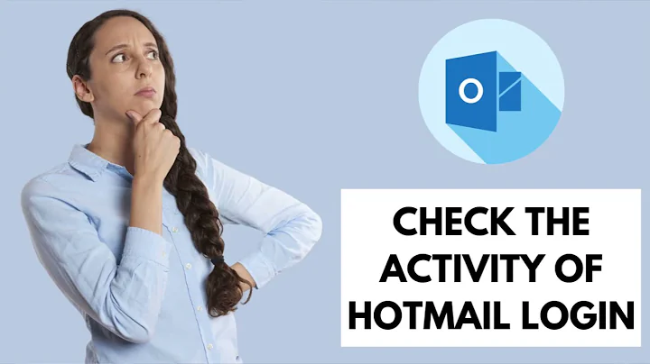 How To Check Hotmail Login History | Review Hotmail Sign In Activity 2021