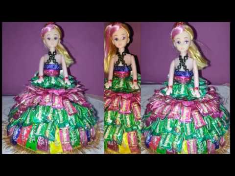 Diy Chocolate Candy Doll / Gift Idea for kids / girls /Birthday Gift For Girlfriend Candy Doll