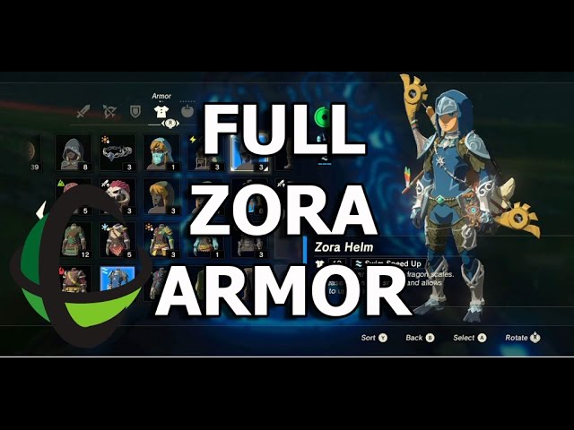 Zelda Breath of the Wild guide: How to find and upgrade the Zora armor set  - Polygon