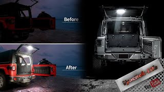 Jeep wrangler установка освещения салона ( led cargo light ). Как установить освещение салона.