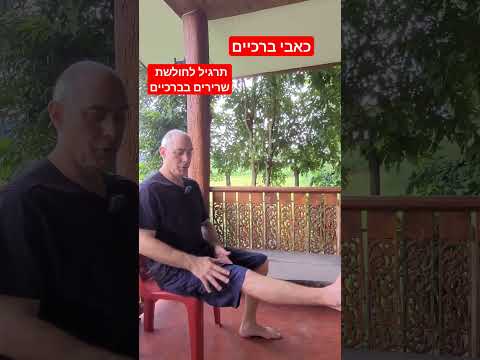 תרגיל לחולשת שרירים בברכיים ציקונג ריפוי כאבי ברכיים תרגול בריאות 