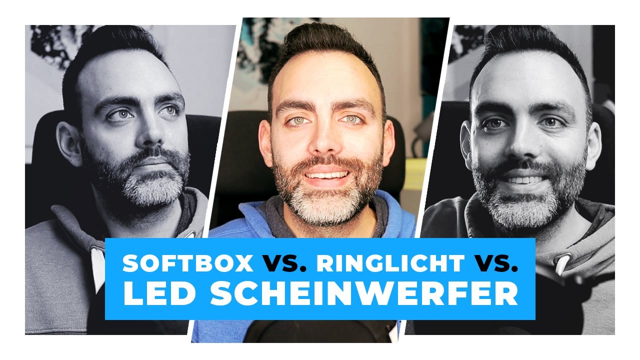 Softbox vs. Ringlicht vs. LED Scheinwerfer – Vergleich im Homestudio