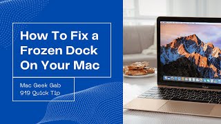 How To Fix A Frozen Dock On Mac