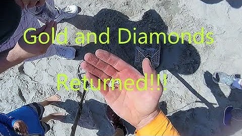 Metal Detecting Tybee Island Episode 6- Gold and Diamonds Returned