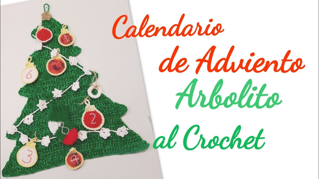 Bolsa árbol de Navidad, crochet, parte 2