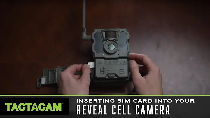 Inserting SIM card into your Reveal Cell Camera