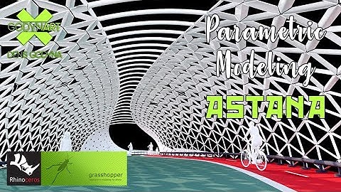 Grasshopper: Atyrau Bridge in Astana, Kazakhstan