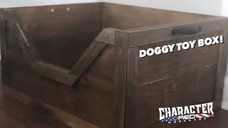 rustic dog toy box