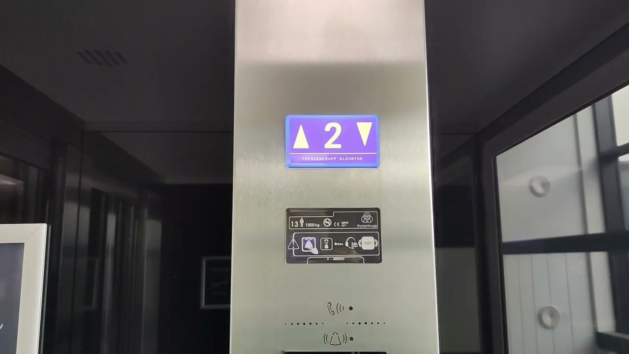 Noticable predoors! Glass Thyssenkrupp MRL traction lifts - Hotel Tonanti - Vrnjačka Banja, Serbia