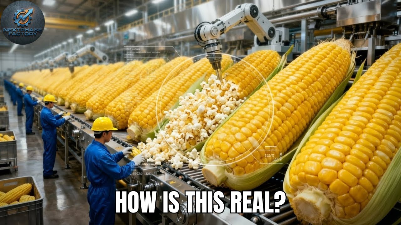 Inside the Popcorn Production Factory: How Popcorn Is Mass Made (Complete Process)
