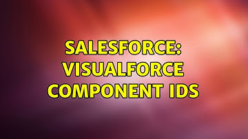 Salesforce: Visualforce component ids (2 Solutions!!)