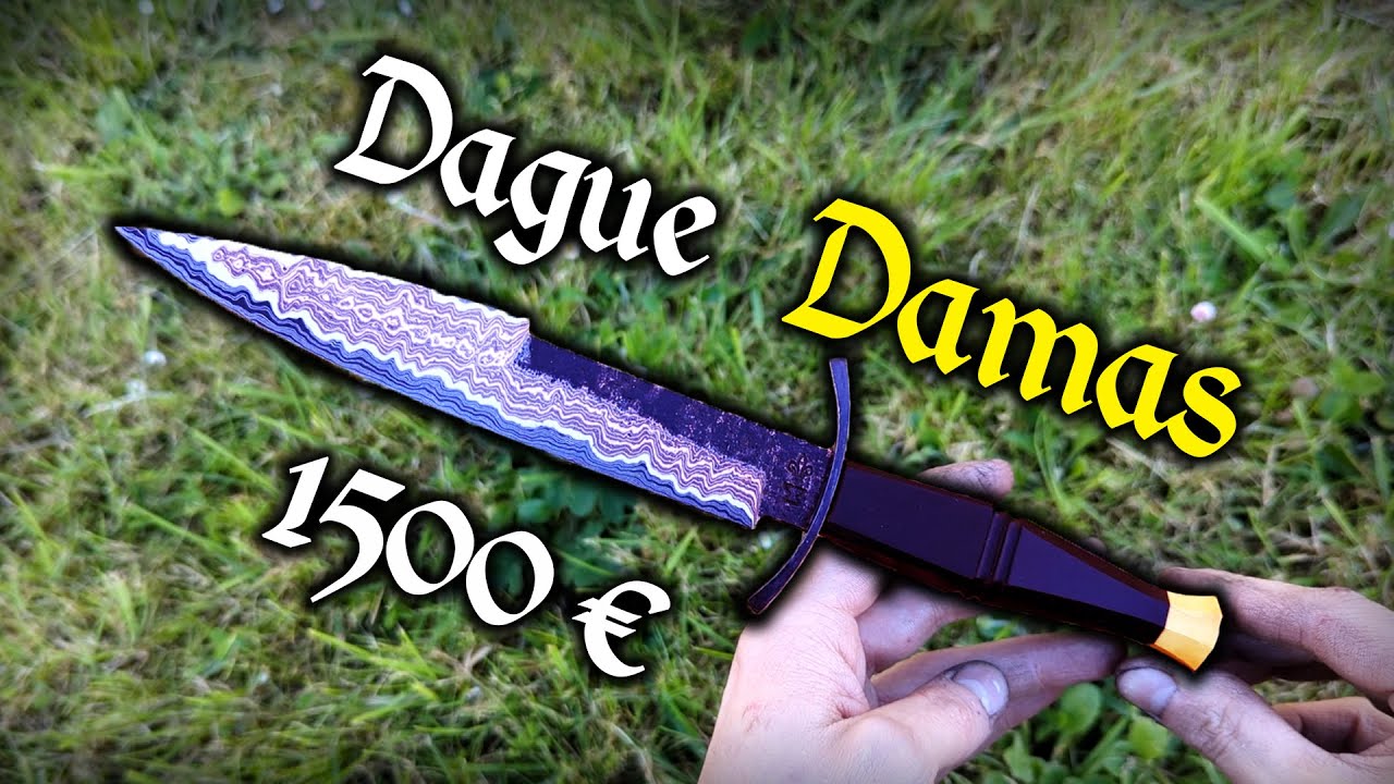 Comment j'ai Forgé une Dague Médiévale à 1500 Euros - Artisanat Traditionnel et Multi-Damas Unique !