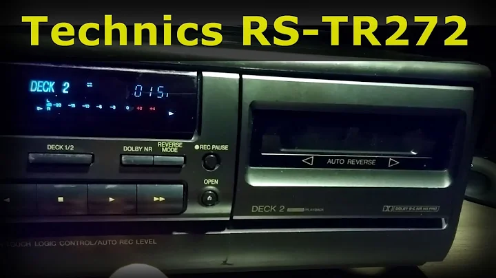 Technics RS-TR272 - Vintage Auto Reverse Dual (Double) Cassette Deck w Dolby B, C Hx-Pro review