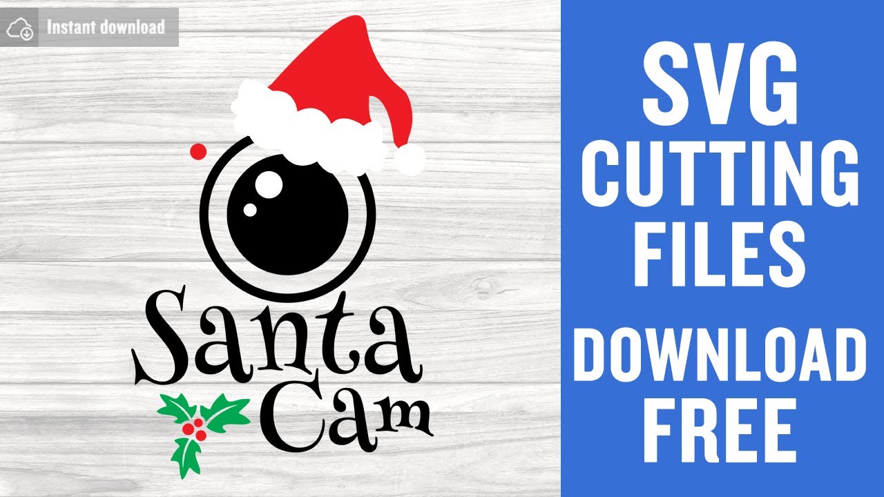 Free Santa Cam Svg Cutting Files For Cricut Brother Scanncut Youtube