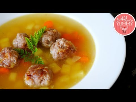 latvian-meatball-soup-recipe-|-frikadeļu-zupa-|-Фрикадельковый-суп