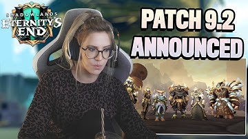 PATCH 9.2 ANNOUNCEMENT! My REACTION & discussing CHANGES!