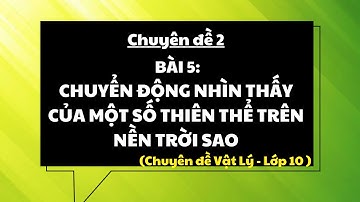 Giáo án powerpoint Chuyển động nhìn thấy của một số thiên thể trên nền trời sao - Vật lí 10