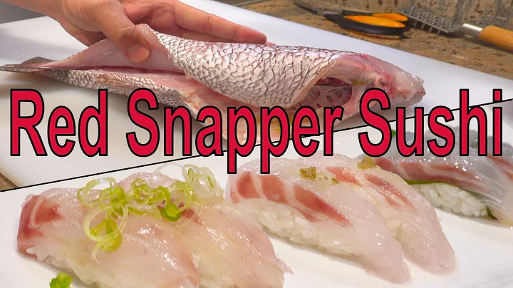 How to make Red Snapper( Sea Bream) sushi. How to ...