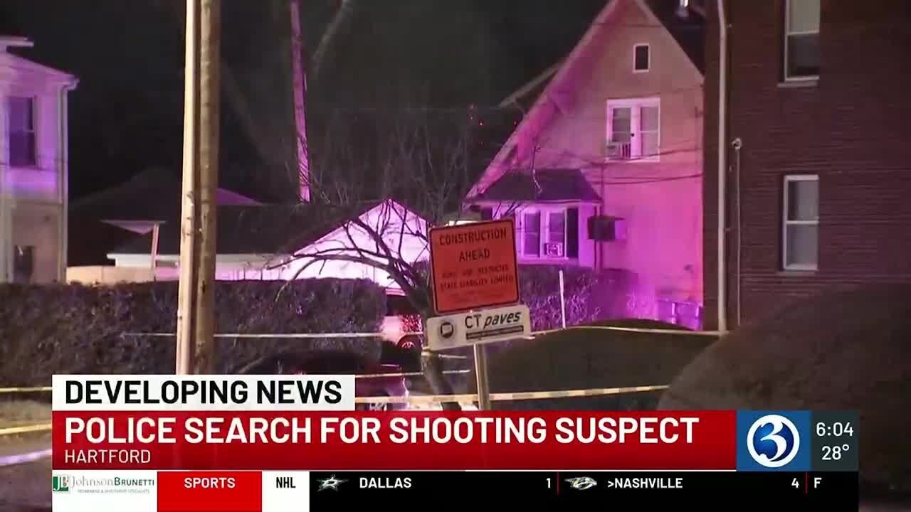Police search for shooting suspect in Hartford - YouTube