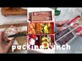 packing lunch for school asmr