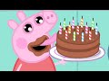 Peppa Pig Português Brasil | Peppa faz um grande bolo de chocolate🍫 | Desenhos Animados