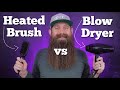 Heated Brush vs Blow Dryer - for BEARD styling!