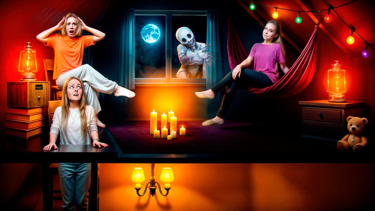 НОЧЕВКА на ЧЕРДАКЕ! ЫРКА ПРИШЛА К НАМ! СТРАШНО