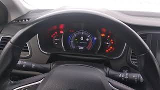 Renault Megan IV   1.5 dci 2017 дизель (Рено Меган 4) холодный пуск зимой. Меган из европы k9k