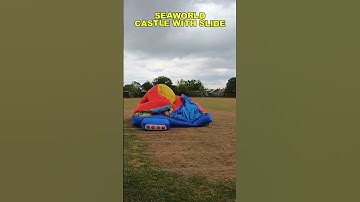 SeaWorld🐬🐳 Bounce House With Slide (Front View) #bouncy #bouncycastle #seaworld  #inflatable