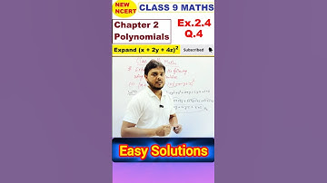 🎯NCERT  Class 9th Polynomials Ex - 2.4 q4 Easy Solutions || #maths #Shorts #ncert #mathstricks