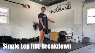 Single Leg RDL - Train your single leg hinge with this one