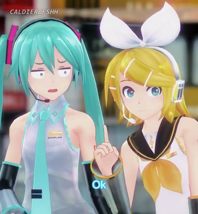 [MMD] Rin and Miku should kiss tbh