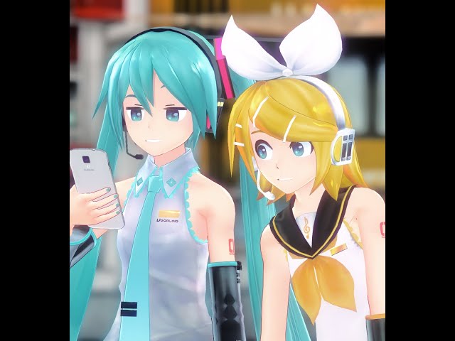 [MMD] Rin and Miku should kiss tbh class=