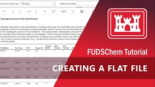 Creating a Flat File - FUDSChem