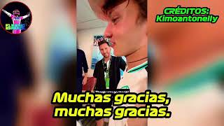 Franco Colapinto en el Mismo cuarto donde Kimi Antonelli festejaba con Lionel Messi y Antonella.