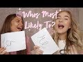 WHO IS MOST LIKELY TO.....? | Grace and Grace