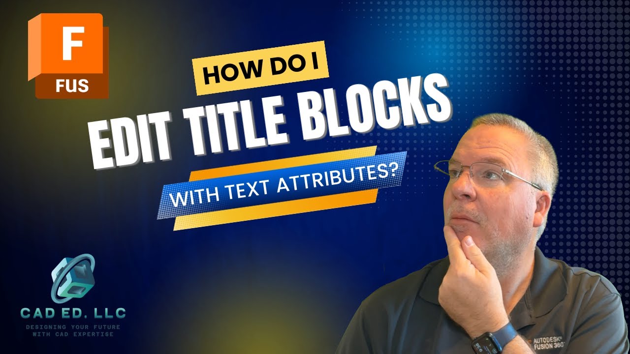 How to edit title blocks with text attributes
