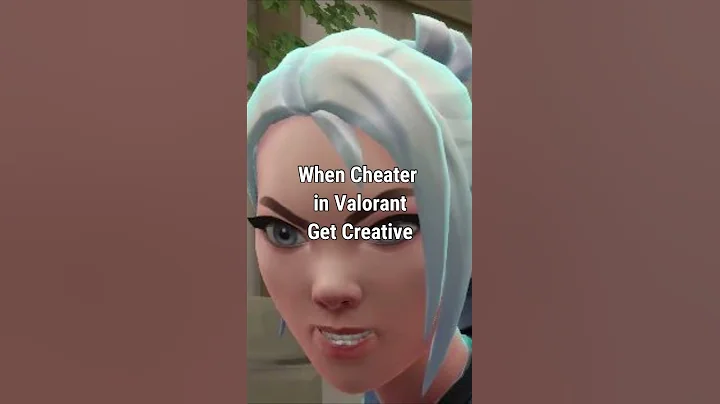 When cheater in valorant get creative #shorts