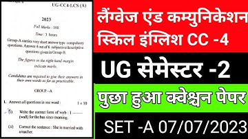 #language and communication skills semester 2 CC -4 || #sem 2 language and communication skills