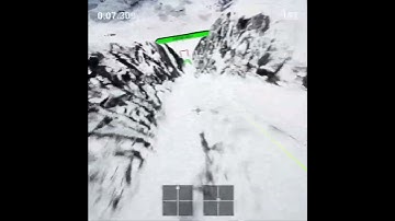 Uncrashed: FPV Drone Simulator. Arctic Island - Cliff Dive (Ranked Race mode, no tweaks)