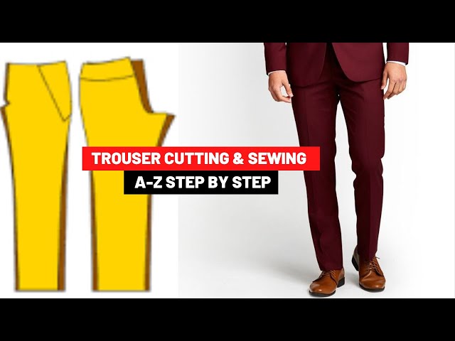 How to cut out the pattern for men's pants | Fashion Freaks