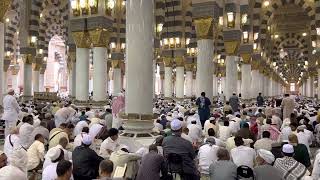 انتظار صلاة الجمعه من المسجد النبوي الشريف