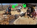 A single mother in the mountains: Building a stone hut in a remote mountain