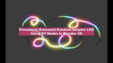 LIVENODING 1481 / SV Procedural Animated Rainbow Serpent LED